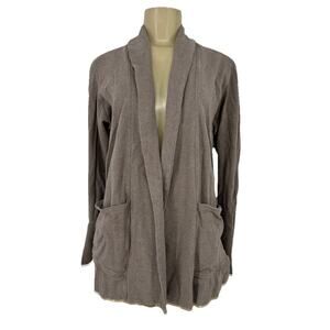 Pact Small Women Organic Cotton Airplane Wrap Cardigan Sweater Open Cozy R33